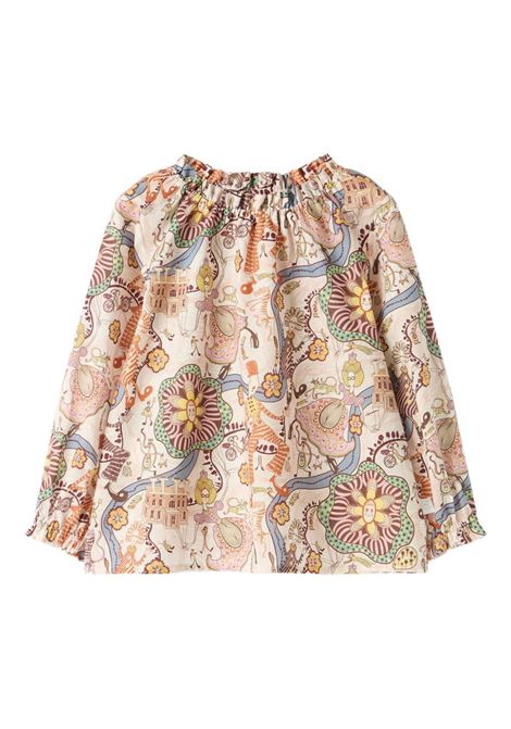 Camicia con stampa IL GUFO | A25GCL0003C4148680